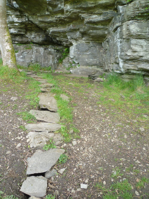 St Cuthbert's cave and well